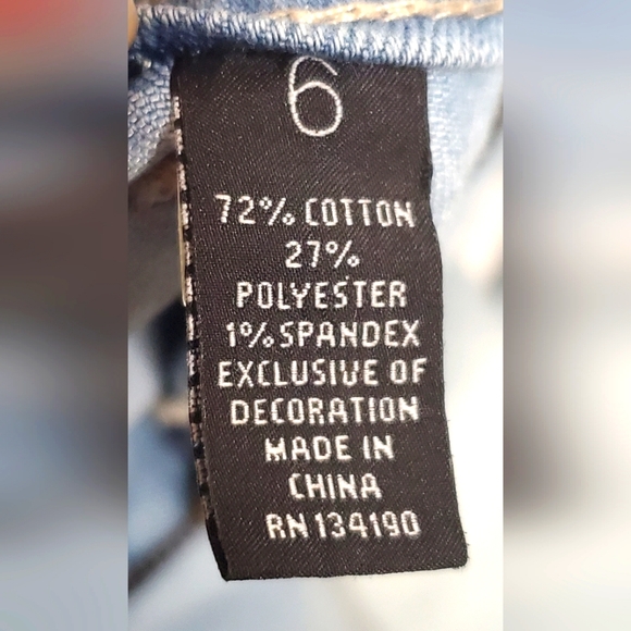 INC Size 6  women denim jeans wide legs jeans - Picture 4 of 10